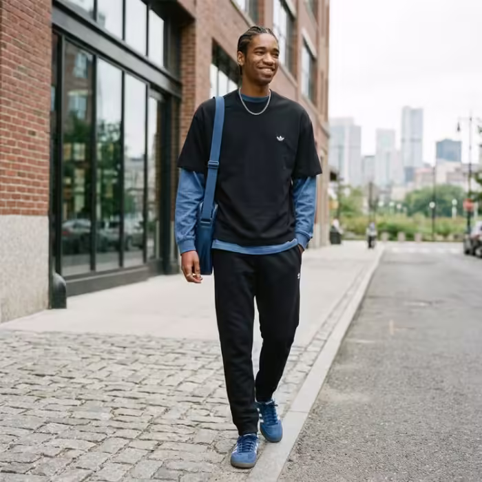 Футболка Adidas TREFOIL ESSENTIALS LOOSE Черный XS - 7