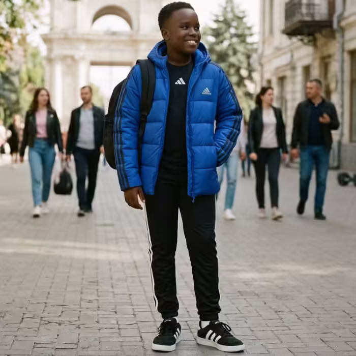 Куртка Adidas J ESS 3S JKT - 8