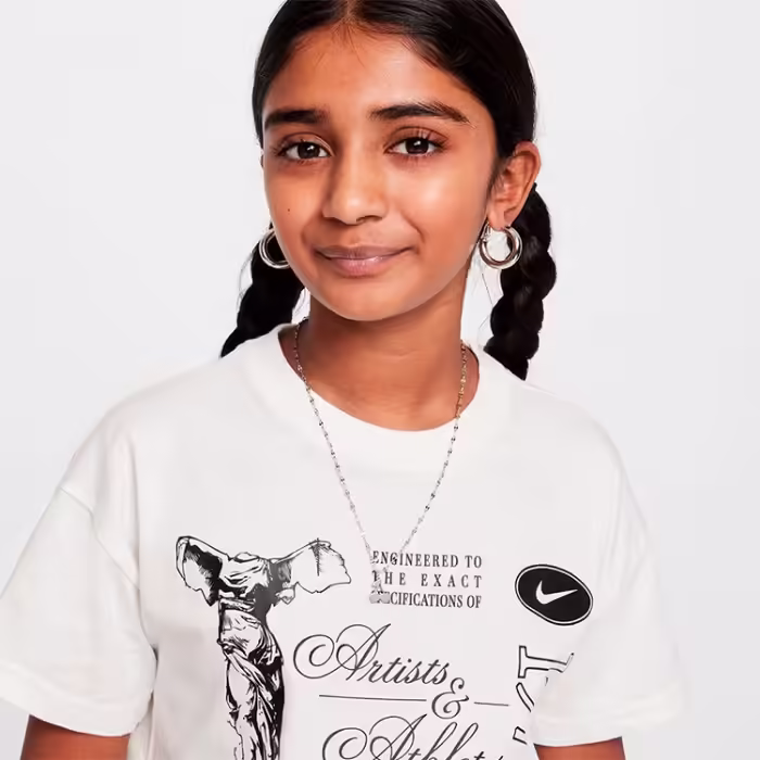 Футболка Nike G NSW TEE DANCE Бежевый S - 4