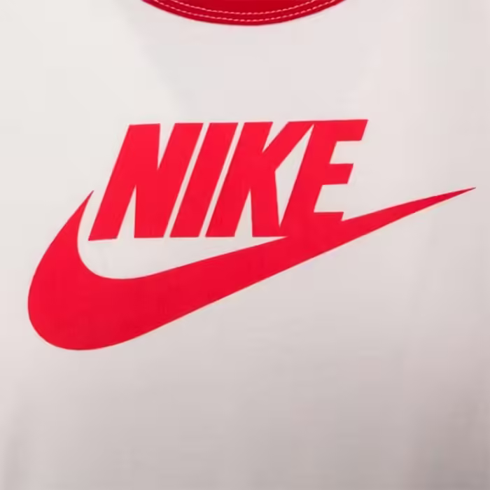Tricou Nike W NSW SS RINGER TEE VNTG RUN Alb-rosu S - 5