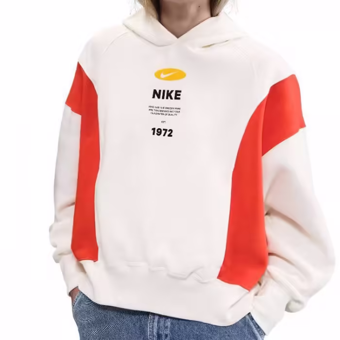 Толстовка Nike W NSW PHNX FLC REMIX OOS HDY Бежевый S - 6