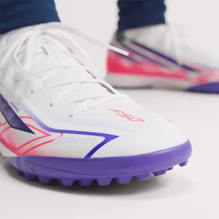 Ghete pentru fotbal Adidas F50 HYPERFAST LEAGUE TF Alb 46 - 3