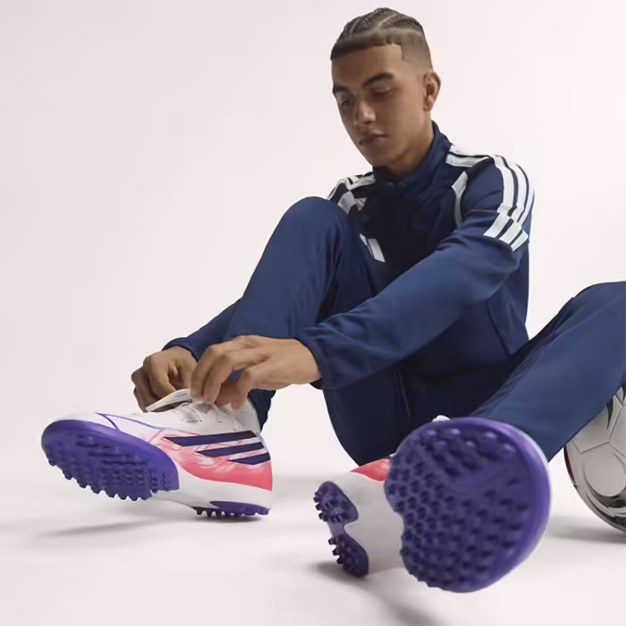 Ghete pentru fotbal Adidas F50 HYPERFAST LEAGUE TF Alb 46 - 6