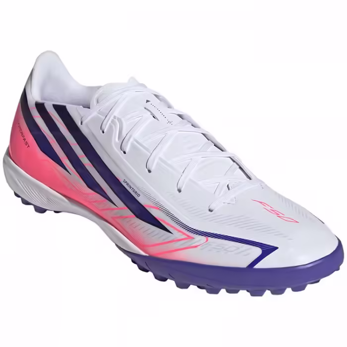 Ghete pentru fotbal Adidas F50 HYPERFAST LEAGUE TF Alb 46 - 11