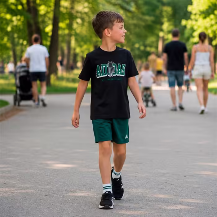 Футболка Adidas LK MC TEE 2 Черный 110 - 7