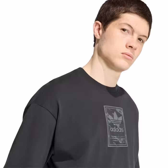 Tricou Adidas CAMO TEE TONGUE LABEL Negru S - 4