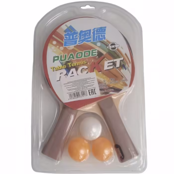 Набор 2 ракетки для тенниса + мячик Nova Ping pong racket Pазноцветный One size