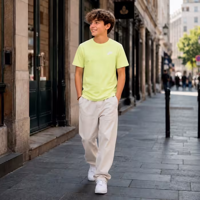 Футболка Nike K NSW TEE EMB FUTURA LBR Желтый XS - 7