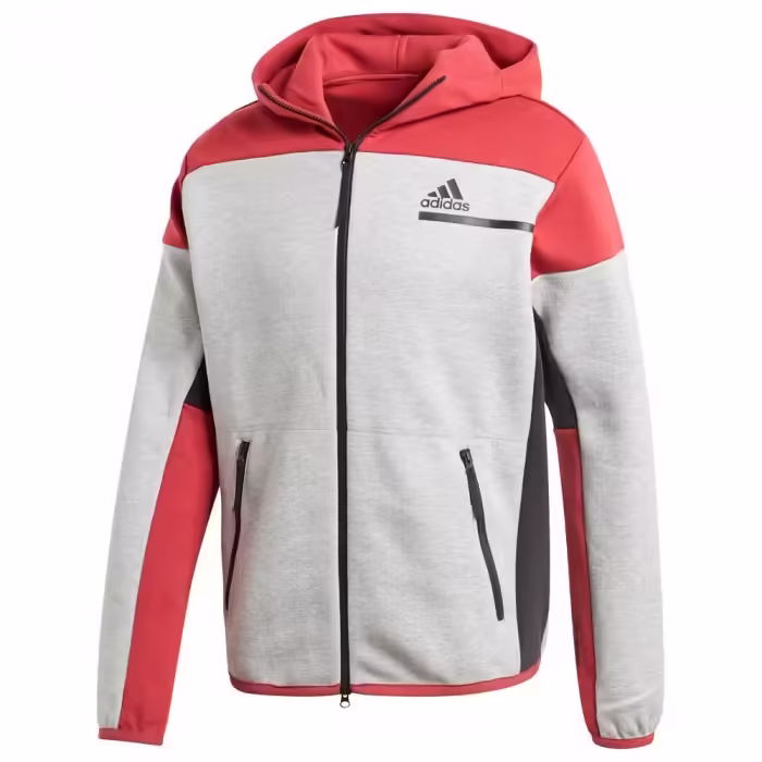 Hanorac Adidas ZNE FZ Gri-rosu S