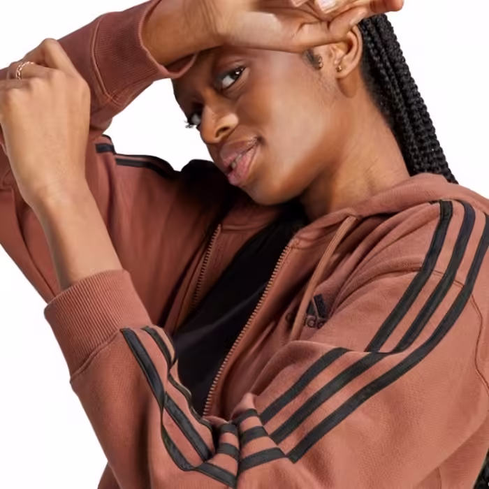 Hanorac Adidas W 3S FT FZ O HD HOODY FULLZIP - 3