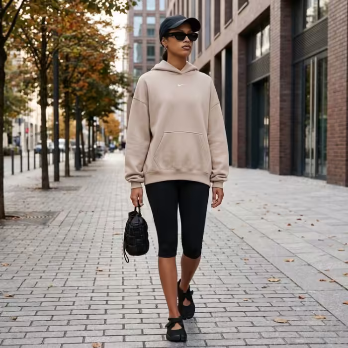 Hanorac Nike Studio Fleece Oversized Pullover Hoodie - 7