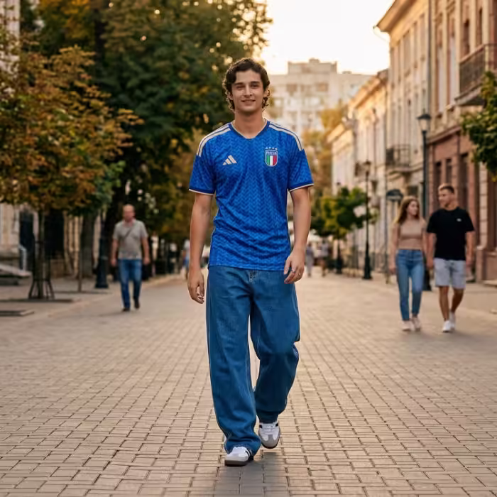 Tricou Adidas Italy Home - 7