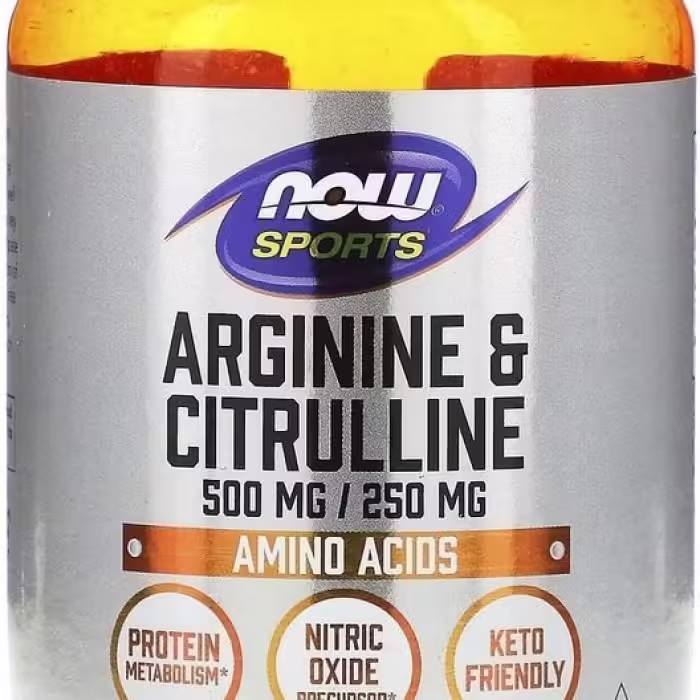 Arginina si citrulina Now Foods ARGININE 500mg & CITRULLINE 250MG 120 VCAPS - 3