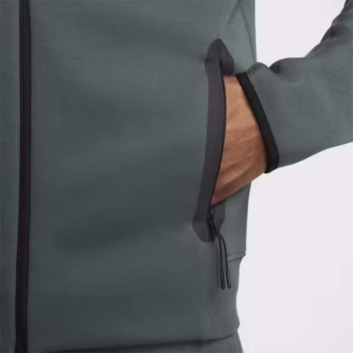 Hanorac Nike M NK TCH FLC FZ WR HOODIE Verde XL - 7