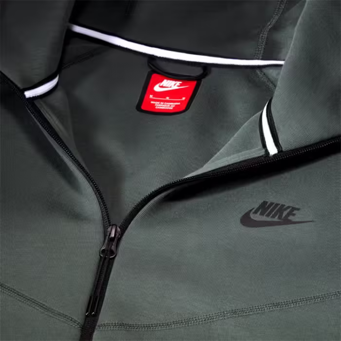 Hanorac Nike M NK TCH FLC FZ WR HOODIE Verde XL - 8