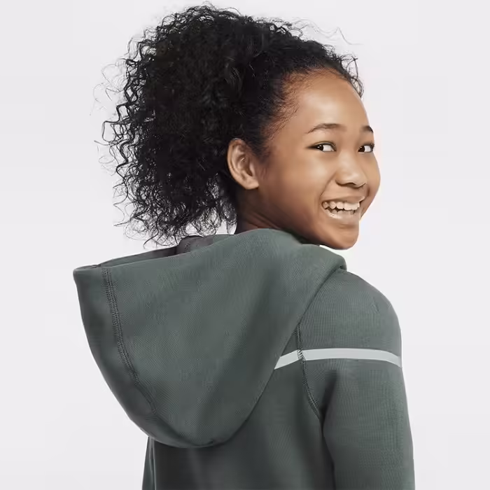 Толстовка Nike B NSW TCH FLC SSNL TF+ WR FZ Зеленый M - 6