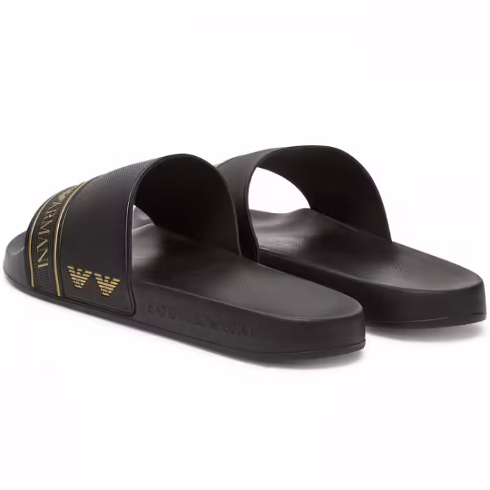 Slapi EA7 EMPORIO ARMANI WATER SPORTS TAPE SLIDE U TEXT Negru 38 - 5