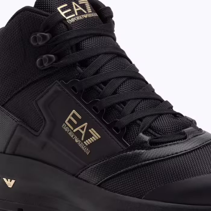 Ботинки EA7 EMPORIO ARMANI SNEAKER ICE ALTURA NYLON Черный 44.5 - 6