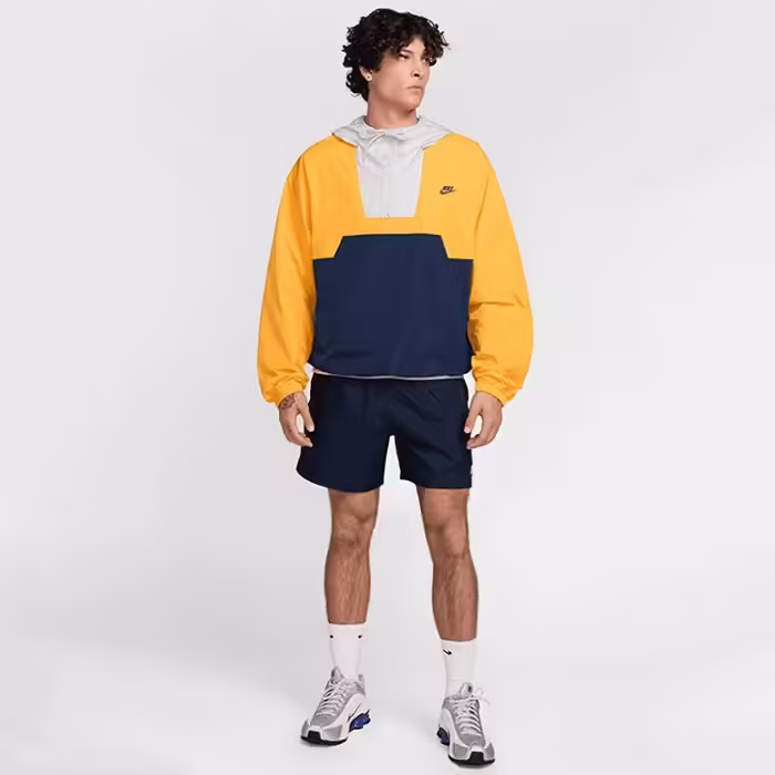 Hanorac Nike M NK CLUB MARINA ANRK GFX Galben-albastru L - 6