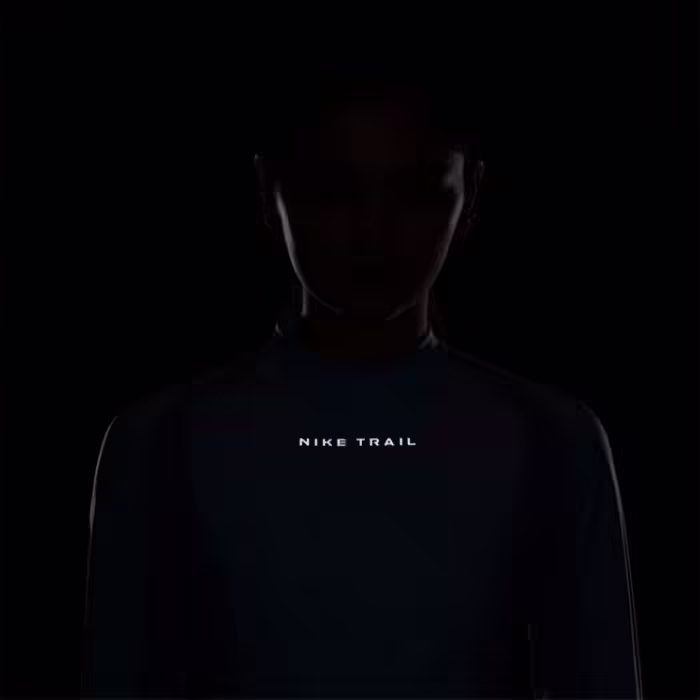 Long-sleeve Nike W NK TRAIL DF LS TOP Albastru deschis L - 2