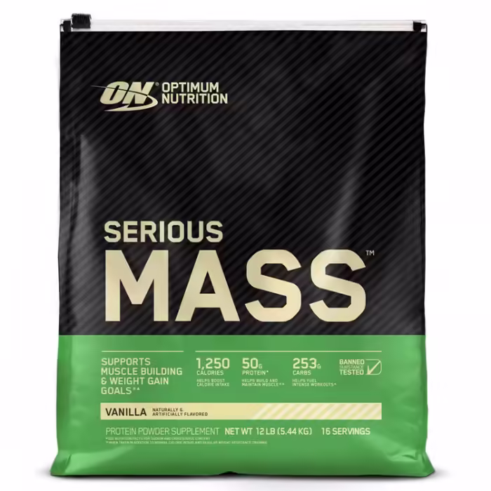 Гейнер Optimum Nutrition ON SERIOUS MASS VANILLA 12LB - 4