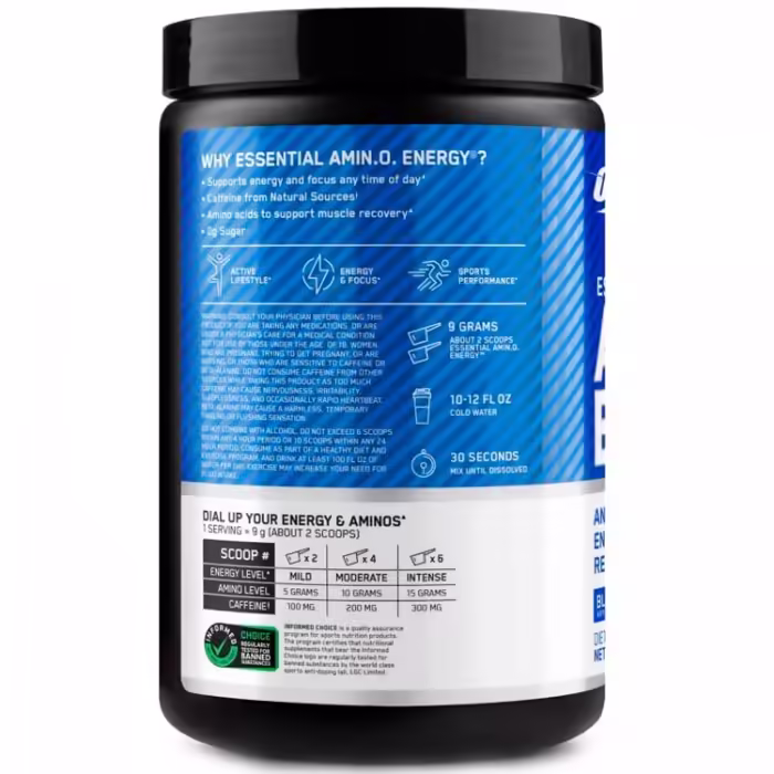 Aminoacizi Optimum Nutrition Essential Amino Energy Blueberry Lemon 270g - 3