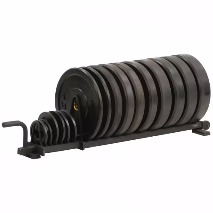 Suport pentru discuri YORK Horizontal Bumper Plate Rack - Full Set