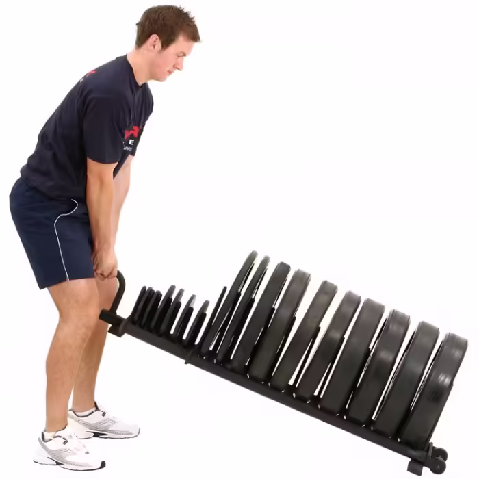 Suport pentru discuri YORK Horizontal Bumper Plate Rack - Full Set - 3