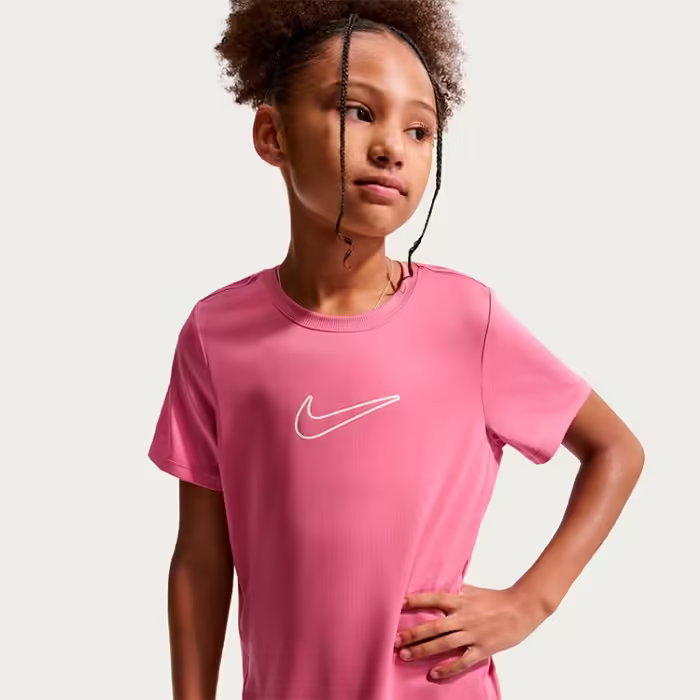 Футболка Nike ONE FITTED DRI-FIT Розовый XL - 5