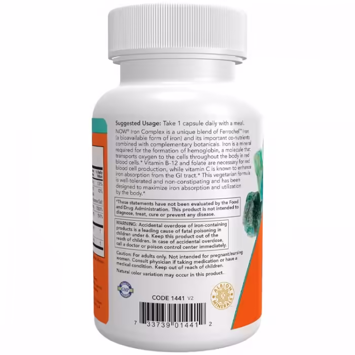 Vitamine Now Foods Iron Complex Caps - 3