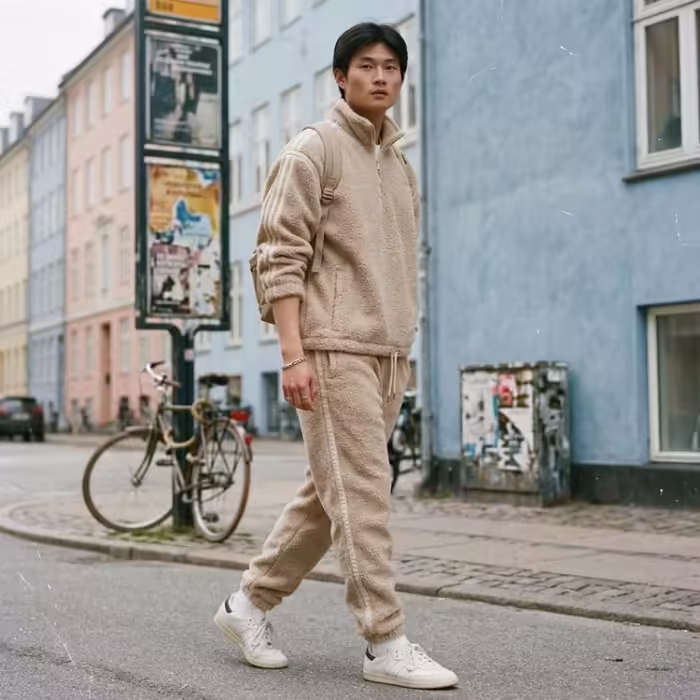 Брюки Adidas P ESS FLEECEPNT Бежевый XS - 6