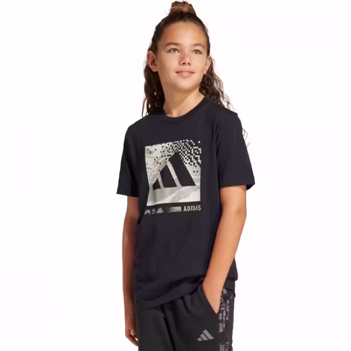 Tricou Adidas J CAMO LOGO TEE