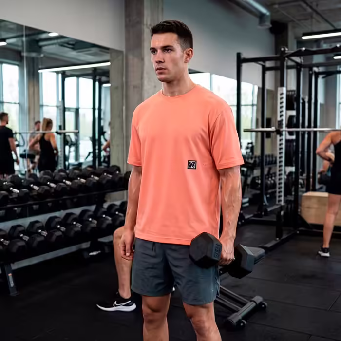 Футболка Nike M NK DF HERITAGE PERF TOP SS Персиковый XL - 8