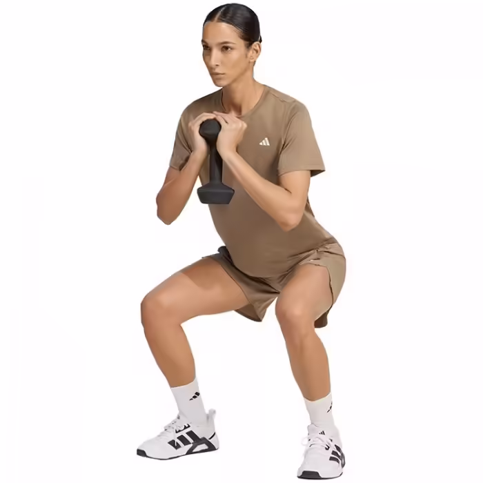 Футболка Adidas WORKOUT ESSENTIALS CREW NECK Коричневый XXS - 3