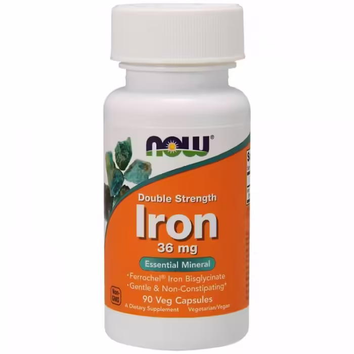 Vitamine Now Foods Iron Double Strength 36 mg
