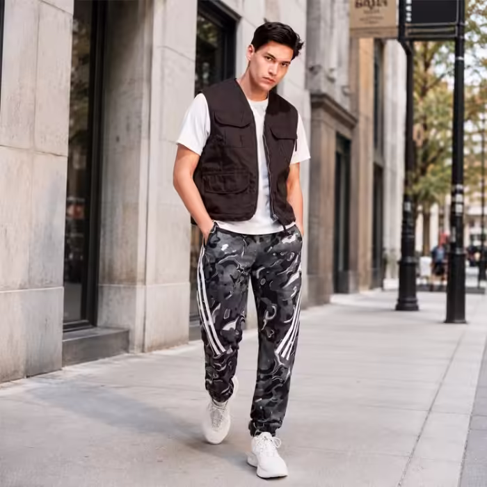 Pantaloni Adidas M FI AOP PT Q3 Gri L - 7