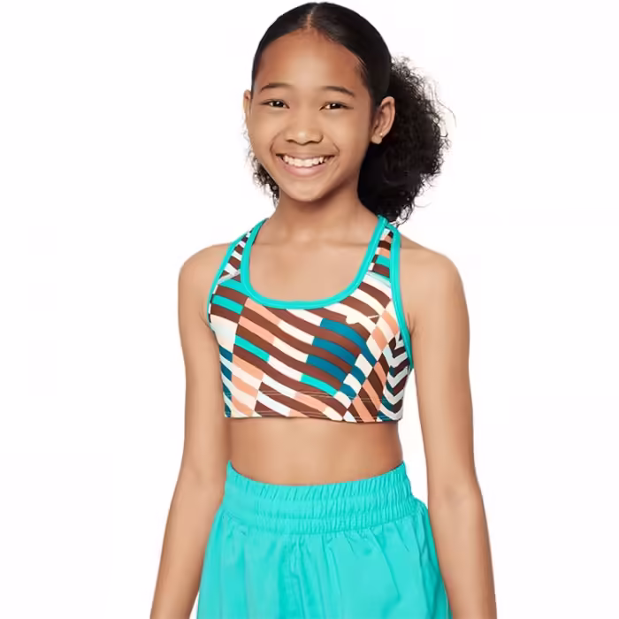 Bra sportive Nike G NK SWSH REV BRA SPORT AOP