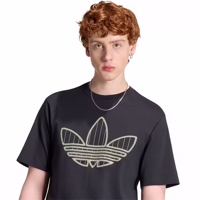 Футболка Adidas TREFOIL INFILL Черный XS - 4