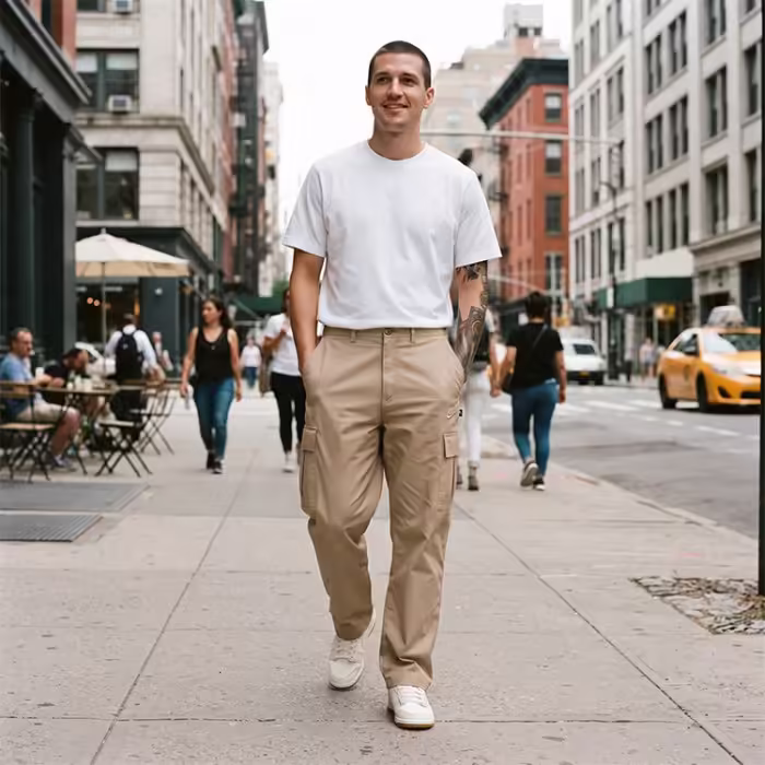 Брюки Nike M NK CLUB CARGO PANT Бежевый 38-32 - 7