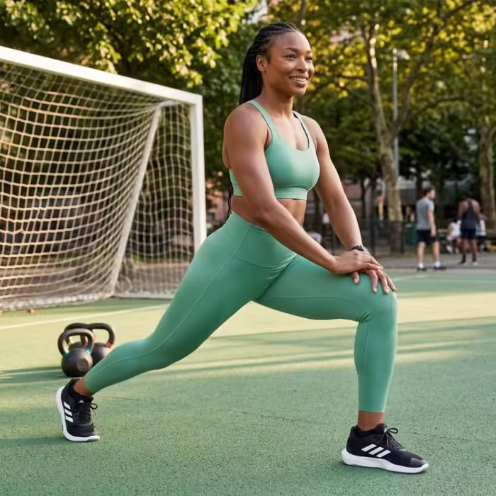 Легинсы Adidas OPME POWER 7/8 Зелёный L - 8