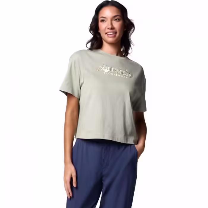 Tricou Columbia Rolling Bend Graphic Relaxed Crop Short Sleeve Shirt