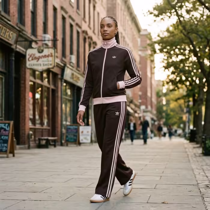 Брюки Adidas BECKENBAUER Коричневый XS - 7
