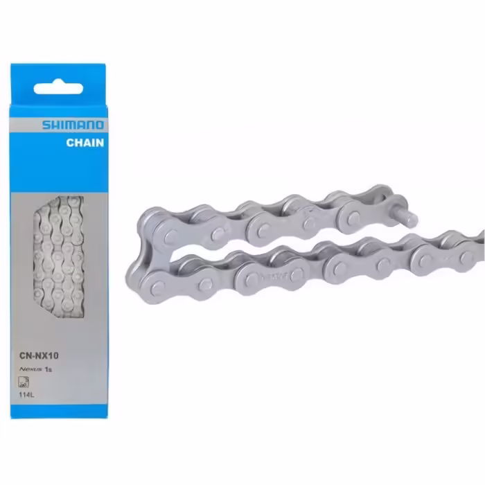 Цепь SHIMANO CN-NX10,114 ZALE, 1 VIT., 1/2 X 1/8