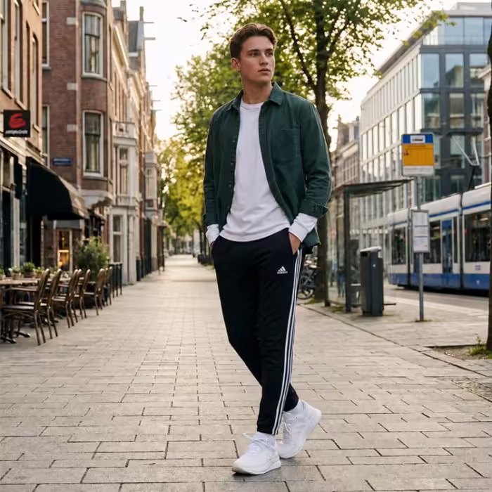 Брюки Adidas M 3S FT TE PT Черный S - 7