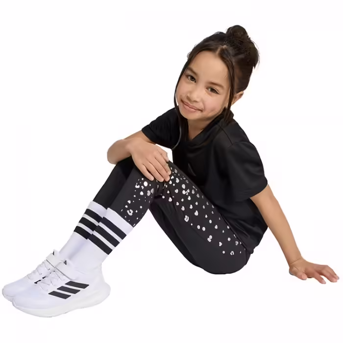 Set tricou + panta-colanti Adidas Essentials Glam Print - 4