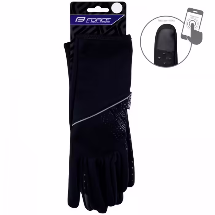 Перчатки велосипедные Force F VISION softshell - 2