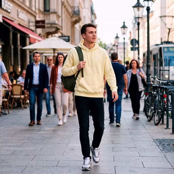 Hanorac Nike M NSW CLUB HOODIE PO BB Galben L - 8