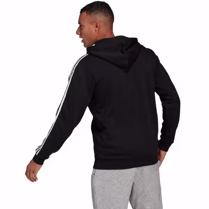 Толстовка Adidas ESSENTIALS FLEECE 3-STRIPES FULL-ZIP Черный M - 2