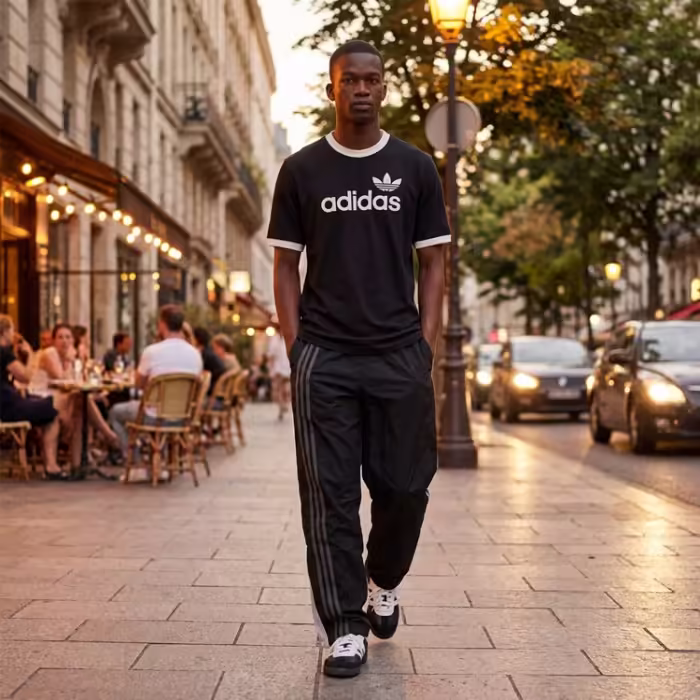 Pantaloni Adidas SIDE MESH PT Negru S - 7
