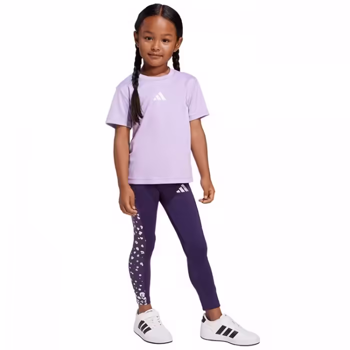 Set tricou + panta-colanti Adidas Essentials Glam Print